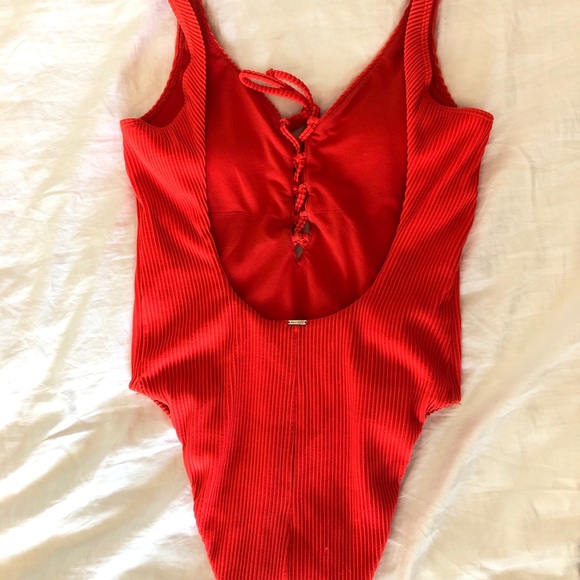 Red Hollister one piece - Picture 2 of 3